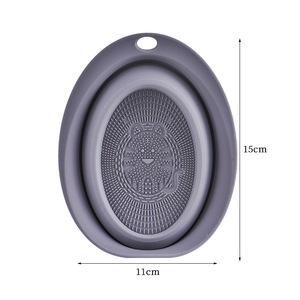 Silicone Makeup Brush Cleaner Pad With Drainage Design For Beauty Tools And Sponge Cleaning - Product Image 5