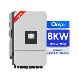 Biến tần lai Deye <span class=keywords><strong>1</strong></span> pha 8kw, hoạt động cả lưới điện và ngoài lưới điện, năng lượng mặt trời, IP65, 220V, 2 MPPT - Product Image 1