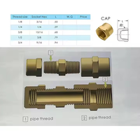 Raccord de tuyauterie en laiton forgé à filetage femelle pour pièces de semi-remorque, vente en gros directe usine chinoise