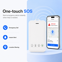 Mini Rastreador GPS Personal, Localizador Inteligente en Tiempo Real, Botón SOS, Dispositivo Antipérdida, Alarma Remota, Seguimiento por Aplicación, para Niños y Ancianos
