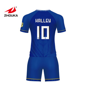 Men designer soccer uniform set wholesale football uniforms shirts - Product Image 2