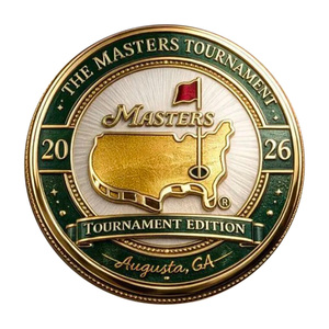 Moneda Conmemorativa del Torneo <span class=keywords><strong>Masters</strong></span> 2026 del Augusta National Golf Club, Artesanía en Metal, Decoración con Temática de Golf, Regalo Coleccionable - Product Image 3
