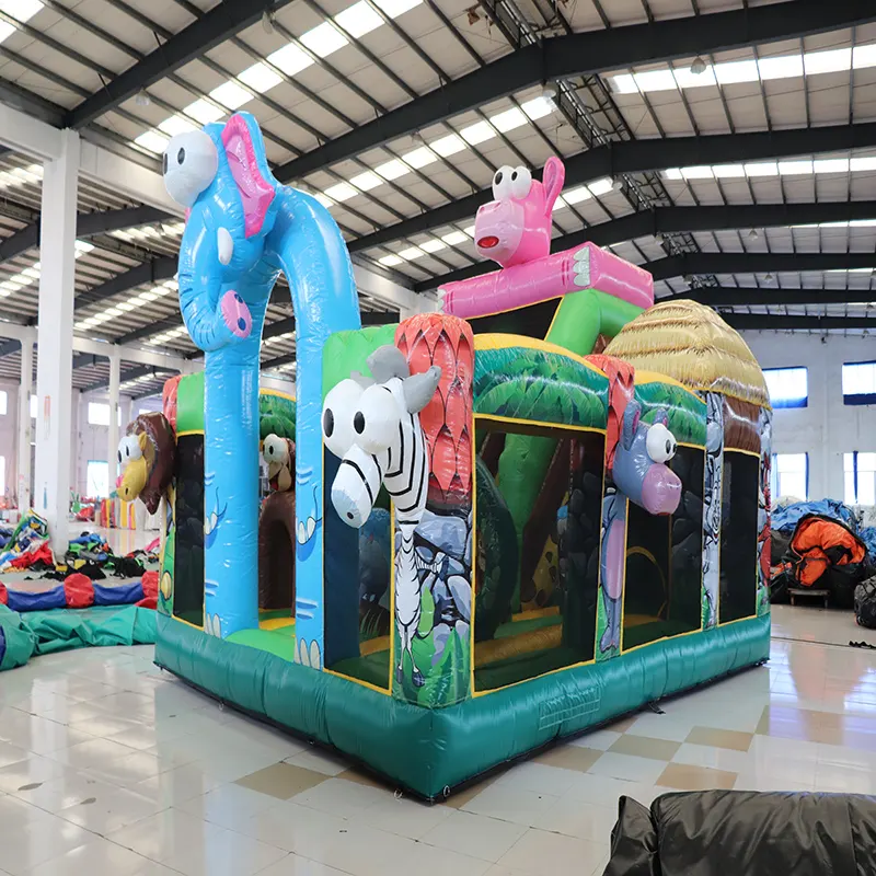 Outdoor Inflatable Bouncy Fun City Playground For Sale Jumping Bouncer Kids Adult Unisex