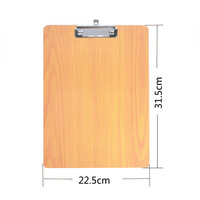 Portapapeles de Madera Personalizado con Logotipo, Tamaño A4/A5, para Negocios, Escuela, Menú, Carpeta de Archivos, Organizador de Documentos, Portapapeles Plegable