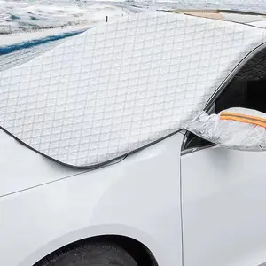 ฤดูหนาวร้อนรถสากลแม่เหล็กหนาหิมะปกคลุมครีมกันแดดม่านบังแดดป้องกันน้ำค้างแข็งหิมะปกรถปก