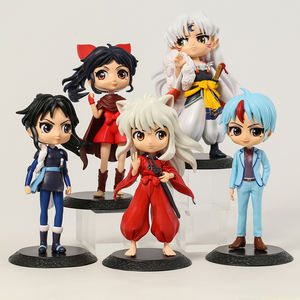 5ชิ้น/เซ็ต Qposket Inuyasha Sesshoumaru <span class=keywords><strong>Higurashi</strong></span> Towa Setsuna Moroha ตุ๊กตาตกแต่งอนิเมะ15-16ซม. - Product Image 1
