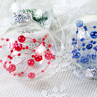 Großhandel Maßgefertigte Größe & Logo Weihnachtskugeln Plastik-Ornamente Christbaumschmuck