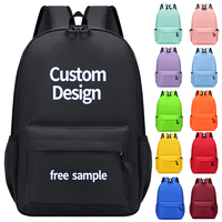 Mochila Escolar Impermeable de Diseño Simple para Niños y Niñas, Multicolor, con Logotipo Personalizado, para Estudiantes de Primaria y Adultos