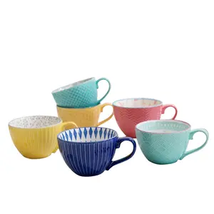 Decal Ceramic Coffee Mug Cup Flower Tea Set Many Colors Available Accept Custom