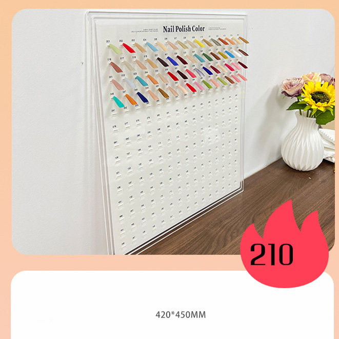 210 couleurs - Embouts d'ongles gratuits