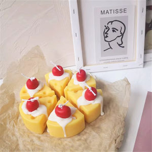Wholesale Fragrance Cheese Candle <b>Creative</b> <b>Gift</b> Cheese Shape Cute Food Scented Candle for Home Decoration - Product Image 2