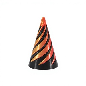 Jouet anti-stress en spirale imprimé en 3D, jouet de bureau en forme de cône, illusion d'optique, plastique, manuel, cadeau de relaxation - Product Image 1