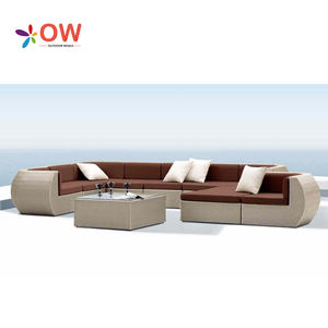 रतन गार्डन सोफा वाटरप्रूफ परियोजना रतन फर्नीचर आउटडोर सोफे बगीचे सेट आउटडोर फर्नीचर सेट - Product Image 1