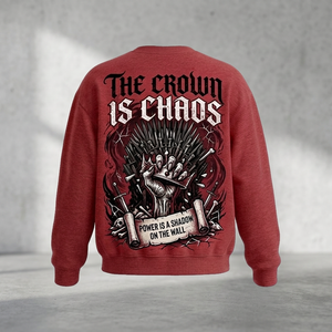 เสื้อสเวตเชิ้ตคอกลมผู้ชาย Chaos Collective ดีไซน์ประดับเพชร ผ้าฝ้ายถัก ทรงปกติ สวมใส่สบายๆ สำหรับฤดูใบไม้ร่วง - Product Image 4