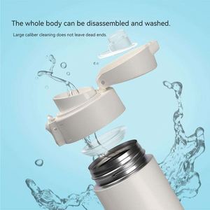 Gobelet isotherme minimaliste en acier inoxydable avec boîte cadeau pour les voyages, isolation thermique 12-24 heures, tasse droite blanche - Product Image 6