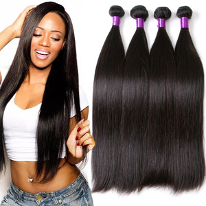 cabello brasileño de visón, extensión de cabello humano de grado cabello brasileño Virgen sin procesar con cutíc - Product Image 1