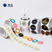 Étiquettes en rouleau personnalisées avec logo OEM, fabrication directe en usine, or mat métallique, monogramme couronne, pour marques de couture de luxe