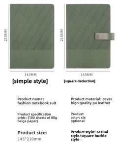 Promotion Twill Pattern Notebook with Magnetic Closure Custom Logo for Business Office Supplies Gift - Product Image 2