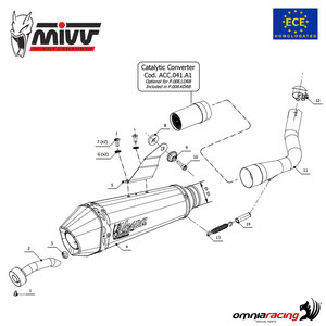 Sistema de Escape Completo para Motocicleta de la Mejor Calidad, Acero Inoxidable, Color Negro de Competición, Homologado por MIVV para Gts300 2020 - Product Image 4