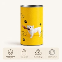 Tubes en carton écologiques de qualité alimentaire personnalisés, tubes en papier premium pour chiens et animaux de compagnie, options personnalisables