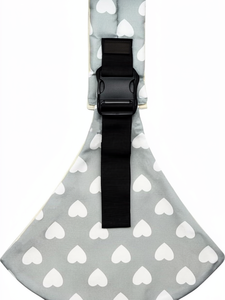 <span class=keywords><strong>Porte</strong></span>-bébé Écharpe de Portage Nouveau-né et Tout-petit Réglable à une Épaule avec Siège de Hanche Ergonomique Économiseur d'Effort en Coton 10-30 Lbs (Cœur) - Product Image 1