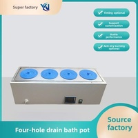 HH-4 Single-Row Four-Port Constant-Temperature Water Bath HH-S114 Factory Direct Sales Timer Function China