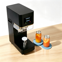 Scelleuse de boîtes électrique automatique de précision avec rouleau de thermoscellage pour boîtes en PET, en fer blanc et en papier, durable pour l'emballage de boissons et de vêtements