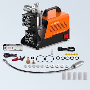 Compresor de Aire PCP de 12V 300Bar 4500Psi Sin Aceite, Bomba de Aire de Alta Presión con Convertidor de CA 110V 120V para Tanque de Paintball - Product Image 6