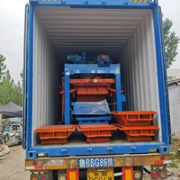 Machine de formage de blocs à trémie 4-40B pour usine, ligne de production de béton automatique, mélangeur à convoyeur, supporte les moules personnalisés, facile à utiliser