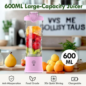 Mixeur Électrique Portable, Broyeur de Glace, Blender USB 4000mAh Étanche 600ml pour <span class=keywords><strong>Camping</strong></span>-<span class=keywords><strong>Car</strong></span>, Voiture, Extérieur, Smoothies, Acier Inoxydable - Product Image 5