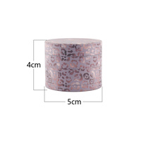 Pink Leopard Blau-Weiß-Porzellan Zinklegierung UV-Druck Smoke Pink Kräutermühle Amoladora