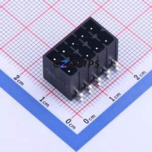 KF2EDGSR-3.5-2*5P Plug-in Terminal Block Bent Lead Through Hole,P=3.5mm Board-to-Board / Socket - Closed 2x5P 3.5mm Black - Product Image 1