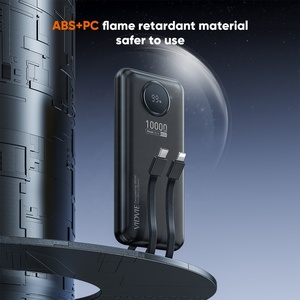 VIDVIE 10000mAh di động cầm tay Pin điện thoại di động Powerbank 22.5W sạc nhanh ngân hàng điện được xây dựng trong hai cáp - Product Image 5