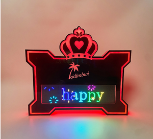 Programmable Led numérique Vip <span class=keywords><strong>bouteille</strong></span> Service présentateur APP bricolage Message panneau d'affichage signe vin support d'affichage pour discothèque - Product Image 2