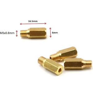 Jet principal hexagonal M5x0.8mm, diamètre extérieur 6mm, longueur 16.5mm, pour réparation de carburateur PWK PE FCR CVK - Product Image 1