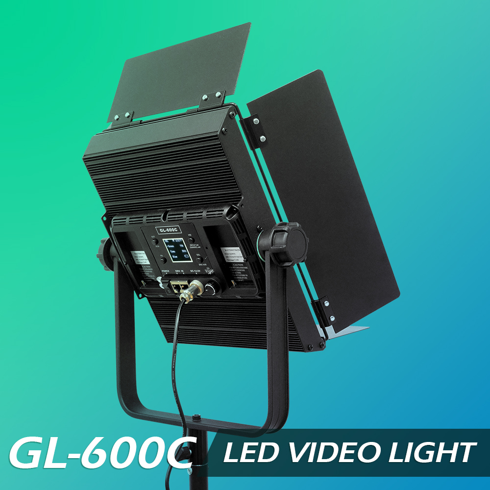 Noiseless! LED panel light 60watt professional audio daylight RGB DMX control 14 effects soft video studio lights 2700-7500k