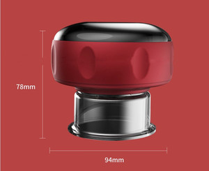 Günstige tragbare Rotlicht therapie Vibrierende Heiz <span class=keywords><strong>massage</strong></span> Kunststoff Trocken Smart Vakuum Schröpfen Gerät - Product Image 5