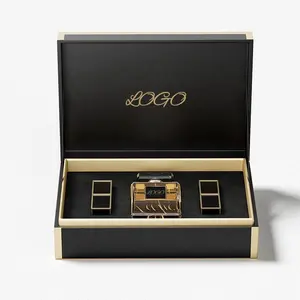 Boîte cadeau avec logo personnalisé à prix compétitif Boîte d'emballage en carton de luxe Ensemble de boîte cadeau bouteille vide de parfum rouge à lèvres
