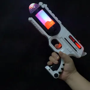De gros lumière laser jouet pistolet-Shinkee — baril rotatif lumineux, pistolet de l'espace, Laser, jouets clignotants, pistolet à air scintillant, jouets chauds pour le temps de jeu