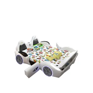 गर्म बिक्री बच्चों के बच्चे की स्मार्ट रेस कार बिस्तर रेलिंग के साथ लड़का लड़की 1.5 M बहु समारोह खेल कार कार्टून भंडारण कार बेडरूम