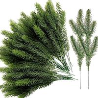 Aiguilles de pin miniatures de haute qualité, feuilles artificielles en plastique, écologiques, durables, fournitures de jardin, automne, personnalisées, en pot