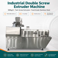 Machine extrudeuse automatique à double vis pour aliments pour animaux de compagnie, ligne de production de granulés flottants pour aliments pour poissons, usine de traitement haute capacité à moteur