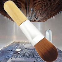 Pinceau esthétique miniature de 8 cm, poils en nylon, manche en bois, applicateur d'argile cosmétique, outil de beauté pour spa, maquillage, masque facial