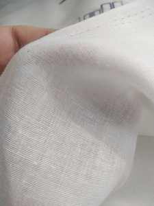 Лидер продаж, 100% хлопчатобумажная белая ткань, двойная марля, хлопковая муслиновая ткань, супермягкая отбеленная ткань - Product Image 5
