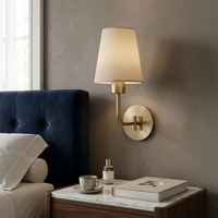 Applique murale plissée sans fil vintage à motif floral, avec ampoule rechargeable et abat-jour plissé, pour décoration d'hôtel