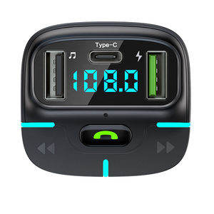 Transmisor FM con Cargador USB Doble Rápido, Tipo-C, Manos Libres, Reproductor MP3 para Auto, Modulador con Puerto USB - Product Image 3