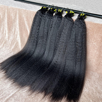 Lot de Cheveux Humains Naturels Double Drawn, Qualité Vierge, Cheveux Vietnamiens Bruts, Raides et Crépus