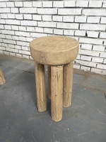 Table d'appoint rustique en bois d'orme massif de reproduction chinoise pour la vente en gros