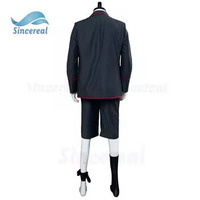 Fabricant OEM, blazer pour garçons et filles, tunique, chemise blanche, gilet chasuble à carreaux et short, ensemble 4 pièces d'uniforme scolaire pour enfants