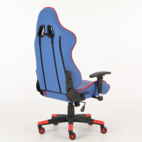 Silla Gamer de Cuero Rojo con Asiento Ancho y Respaldo Alto para Mayor Comodidad en Sesiones Prolongadas, Reclinable 180 Grados
